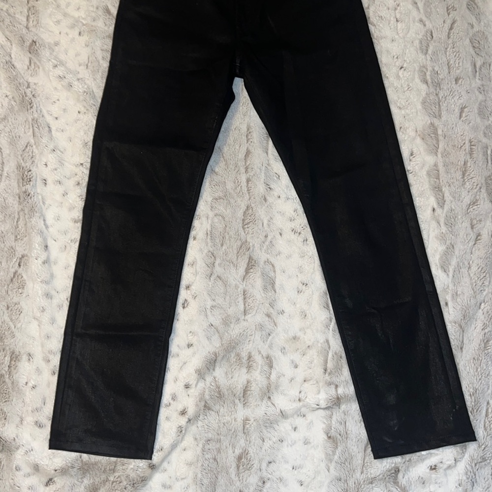 Monfrère Greyson Noir Coated Japanese Black Slim Denim Men Sz 31 - Picture 5 of 14